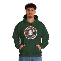 Funny Ghost Seal Of Disapproval Retro Badge Hoodie