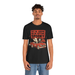 Funny Get In Losers We're Getting Spooky Retro Halloween T-Shirt