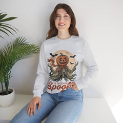 Funny Tis The Season To Be Spooky Pumpkin Skeleton Crewneck Sweatshirt