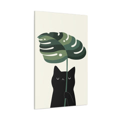 Cat and Plant 9 Canvas