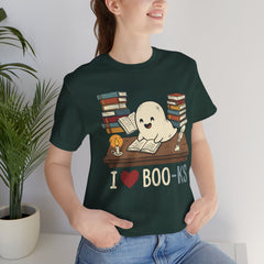 Funny Ghost Book Club I Love Books Retro T-Shirt