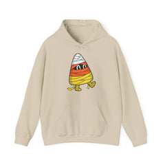 Funny Halloween Candy Corn Mummy Creeping Graphic Hoodie