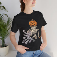 Retro Halloween Ghost In The Grinder Vintage T-Shirt