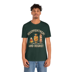 Funny Retro Halloween Candy Disappointment And Regret T-Shirt