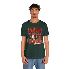 Funny Get In Losers We're Getting Spooky Retro Halloween T-Shirt