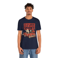 Funny Get In Losers We're Getting Spooky Retro Halloween T-Shirt