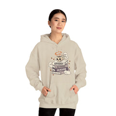 Spooky Reading Season Skull Coffee Mug Retro Hoodie
