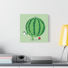 The making of strawberry Canvas