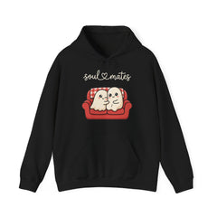 Cute Soul Mates Ghost Red Couch Retro Hoodie