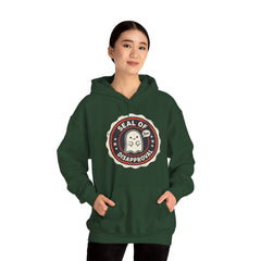 Funny Ghost Seal Of Disapproval Retro Badge Hoodie