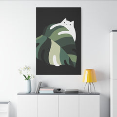 Cat and Plant 19 Canvas