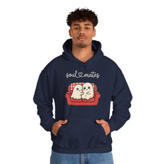 Cute Soul Mates Ghost Red Couch Retro Hoodie