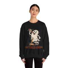 Funny Ghost Beer Can't Hold A Drink Vintage Crewneck Sweatshirt