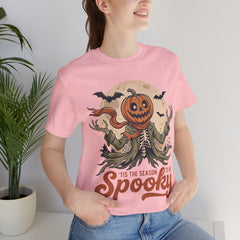 Funny Tis The Season To Be Spooky Pumpkin Skeleton T-Shirt