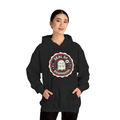 Funny Ghost Seal Of Disapproval Retro Badge Hoodie