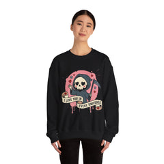 Funny Grim Reaper I Love You In Every Universe Retro Crewneck Sweatshirt