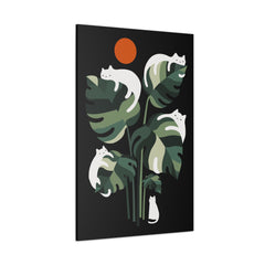 Cat and Plant 20 Canvas