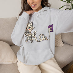 Funny Toilet Paper Mummy Cat Halloween Hoodie