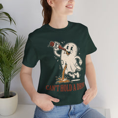 Funny Ghost Beer Can't Hold A Drink Vintage T-Shirt