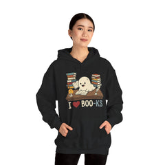 Funny Ghost Book Club I Love Books Retro Hoodie