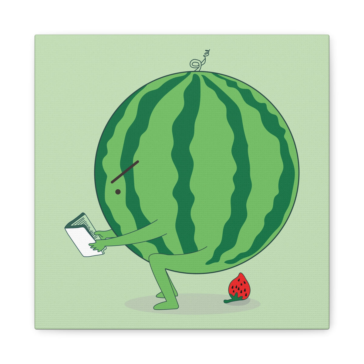 The making of strawberry Canvas