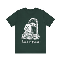Funny Ghost Read In Peace Tombstone Halloween T-Shirt