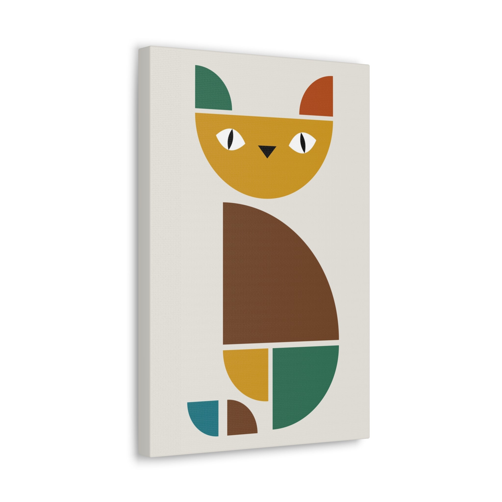 Cat Abstract Art Canvas