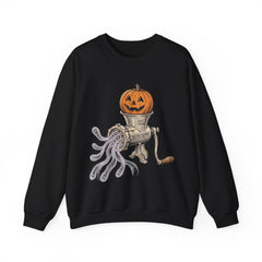 Retro Halloween Ghost In The Grinder Vintage Crewneck Sweatshirt