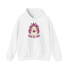 Funny Ghost This Is Fine Coffee Retro Hoodie