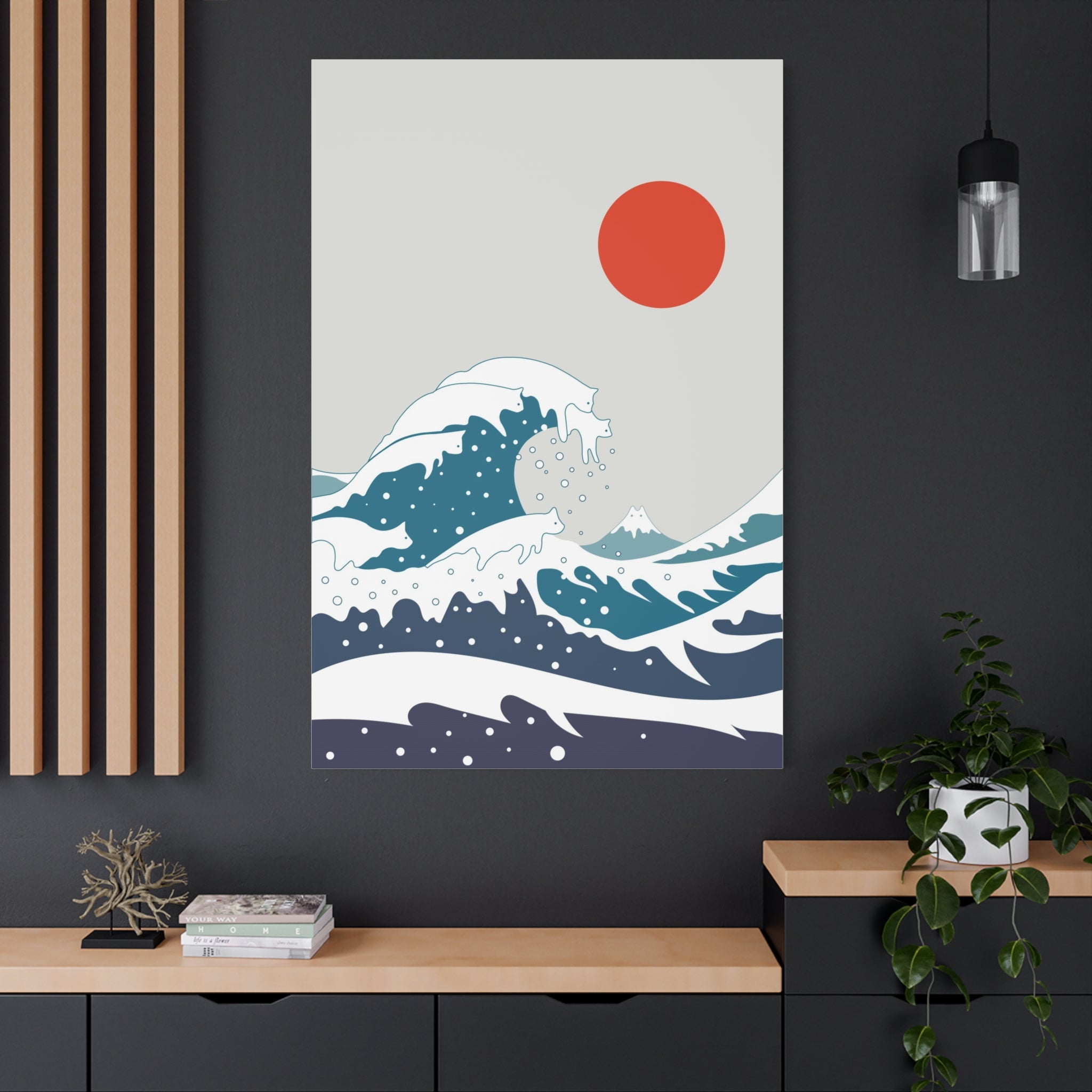 Cat Landscape 128 Canvas