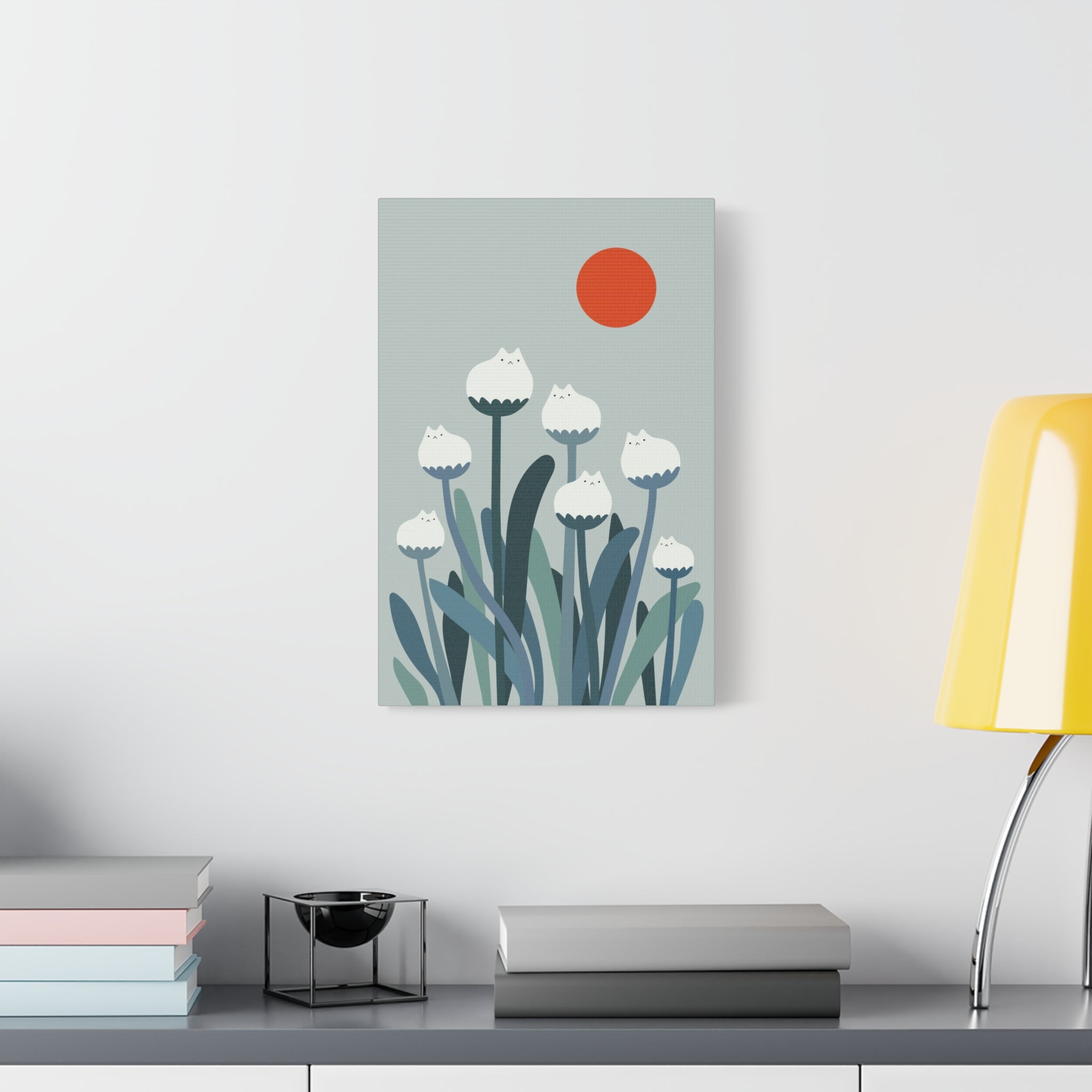 Cat and Plant 36 Canvas