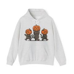 Cute Halloween Black Cats Pumpkin Helmet Hoodie