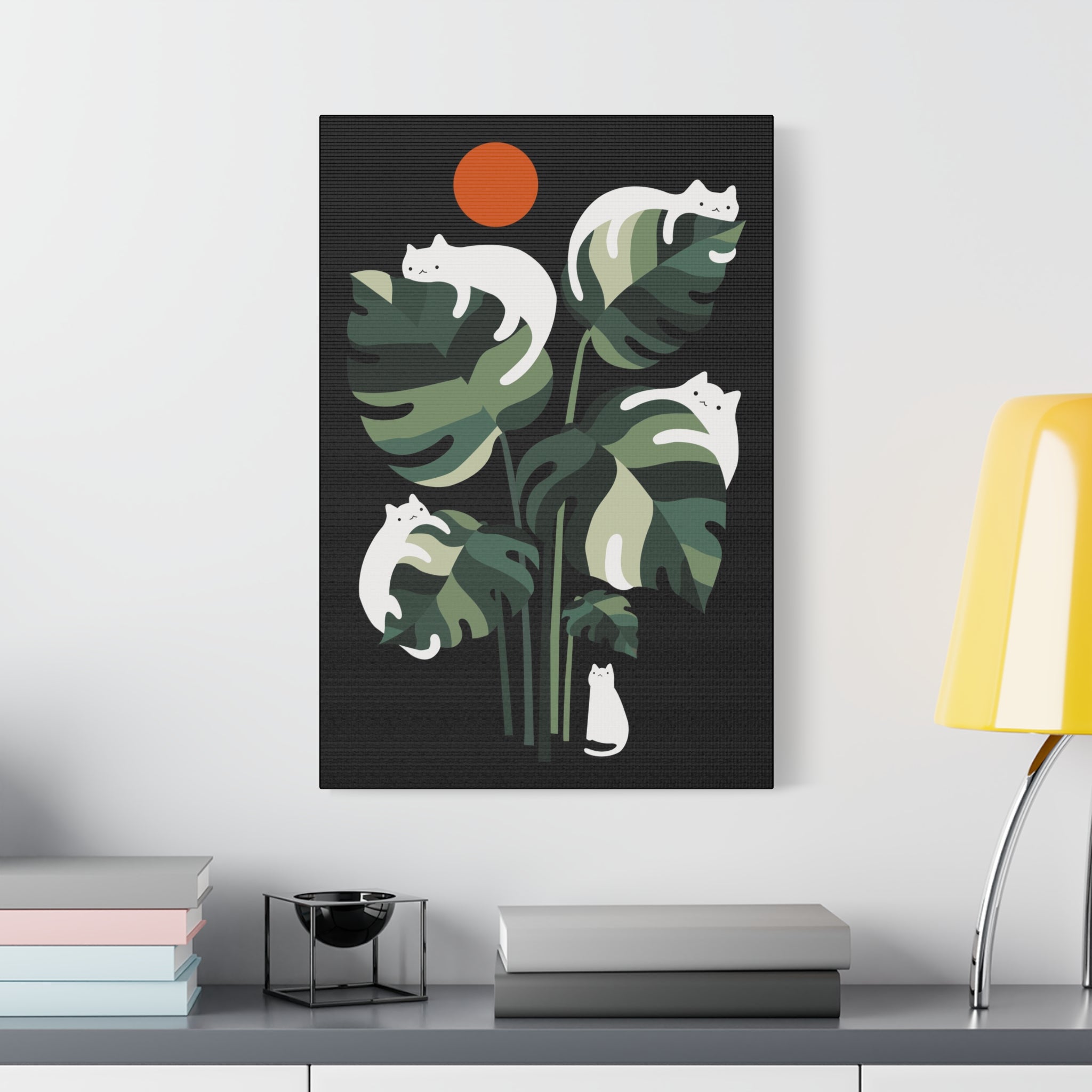 Cat and Plant 20 Canvas