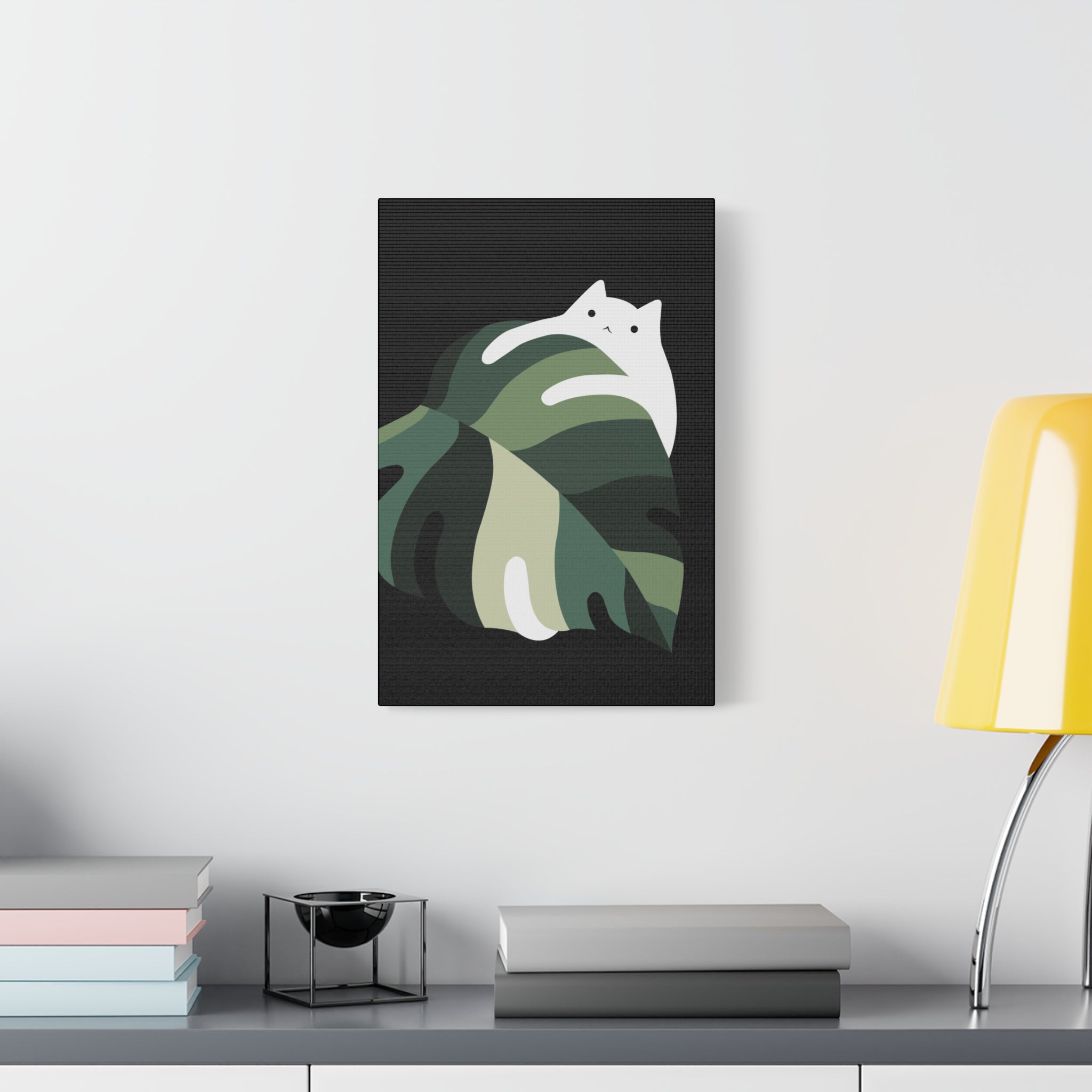 Cat and Plant 19 Canvas