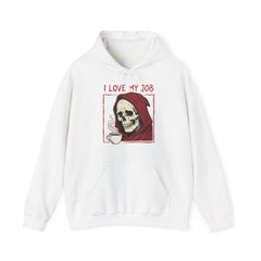 Sarcastic Grim Reaper Coffee Lover Retro Hoodie