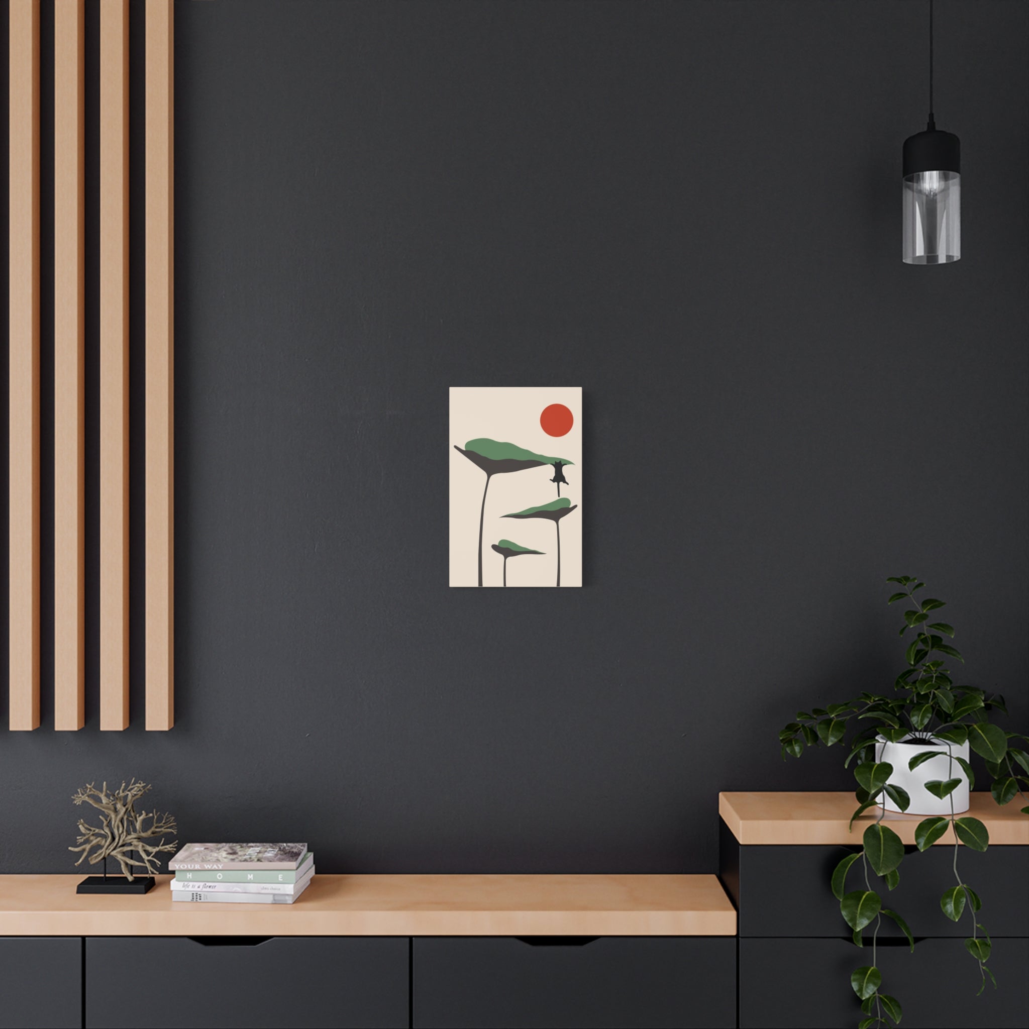 Cat and Plant 28 Canvas