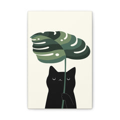 Cat and Plant 9 Canvas