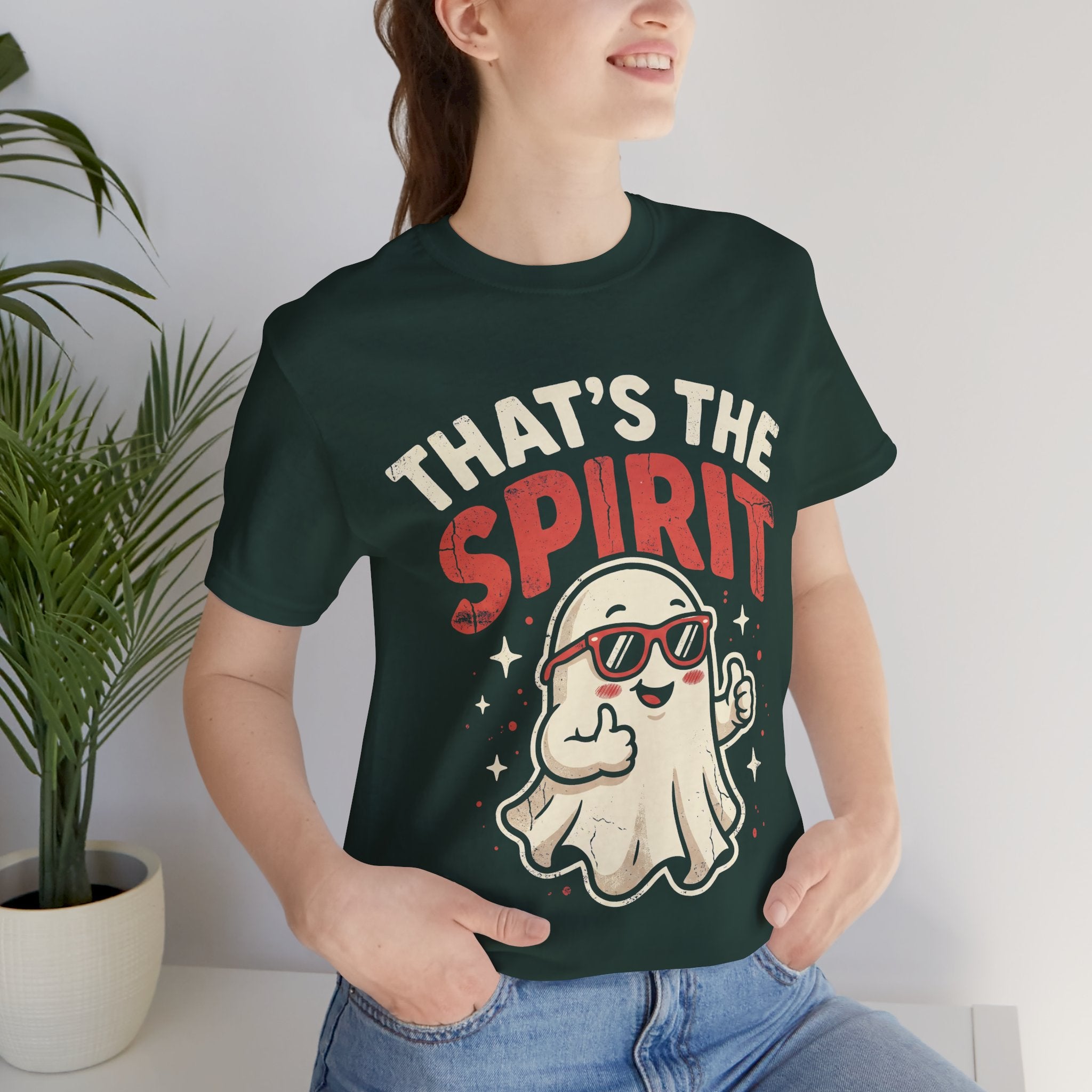 Funny Ghost That's The Spirit Retro Halloween T-Shirt