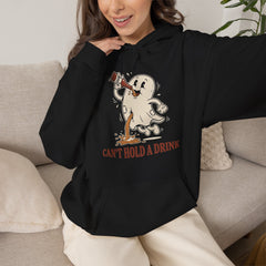Funny Ghost Beer Can't Hold A Drink Vintage Hoodie