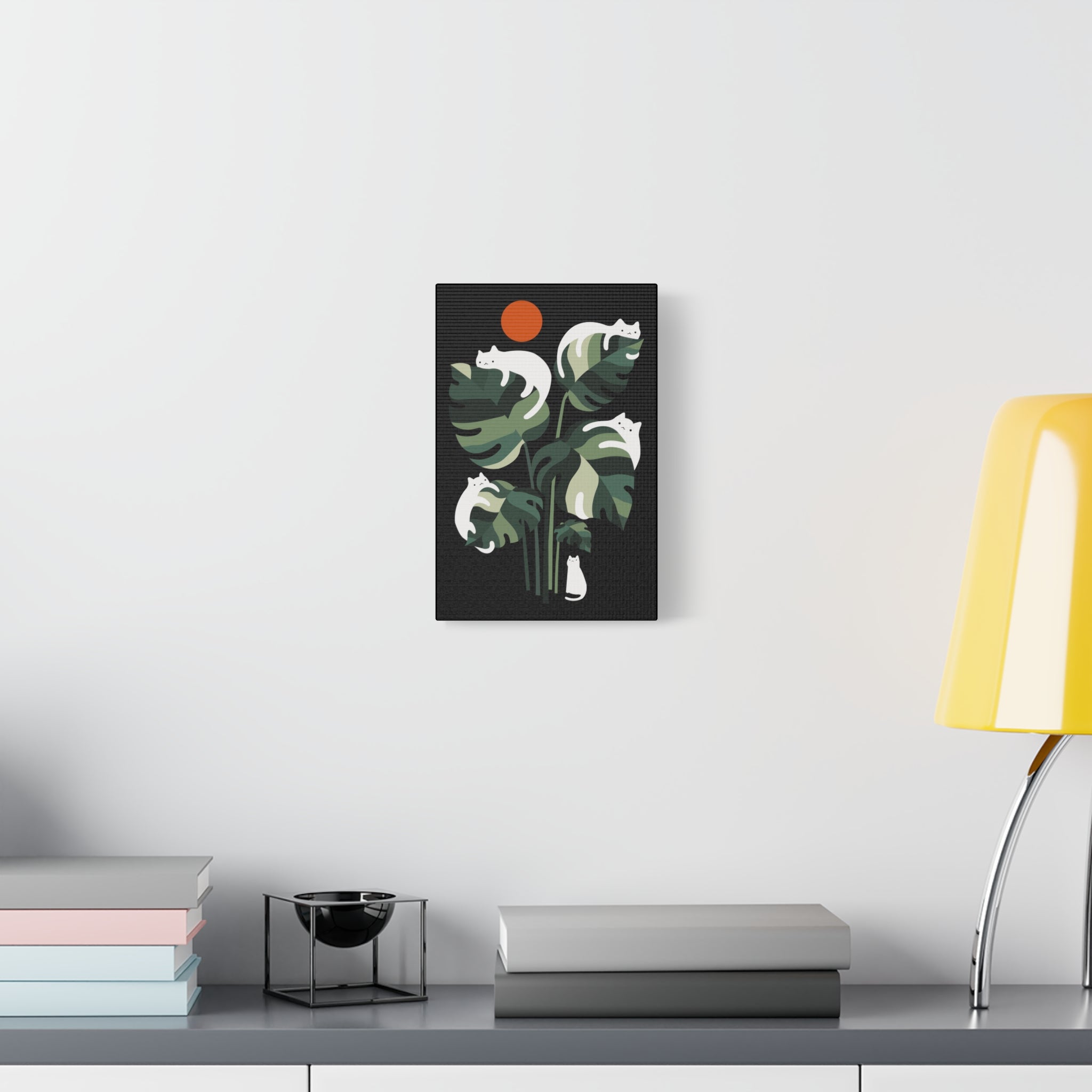 Cat and Plant 20 Canvas
