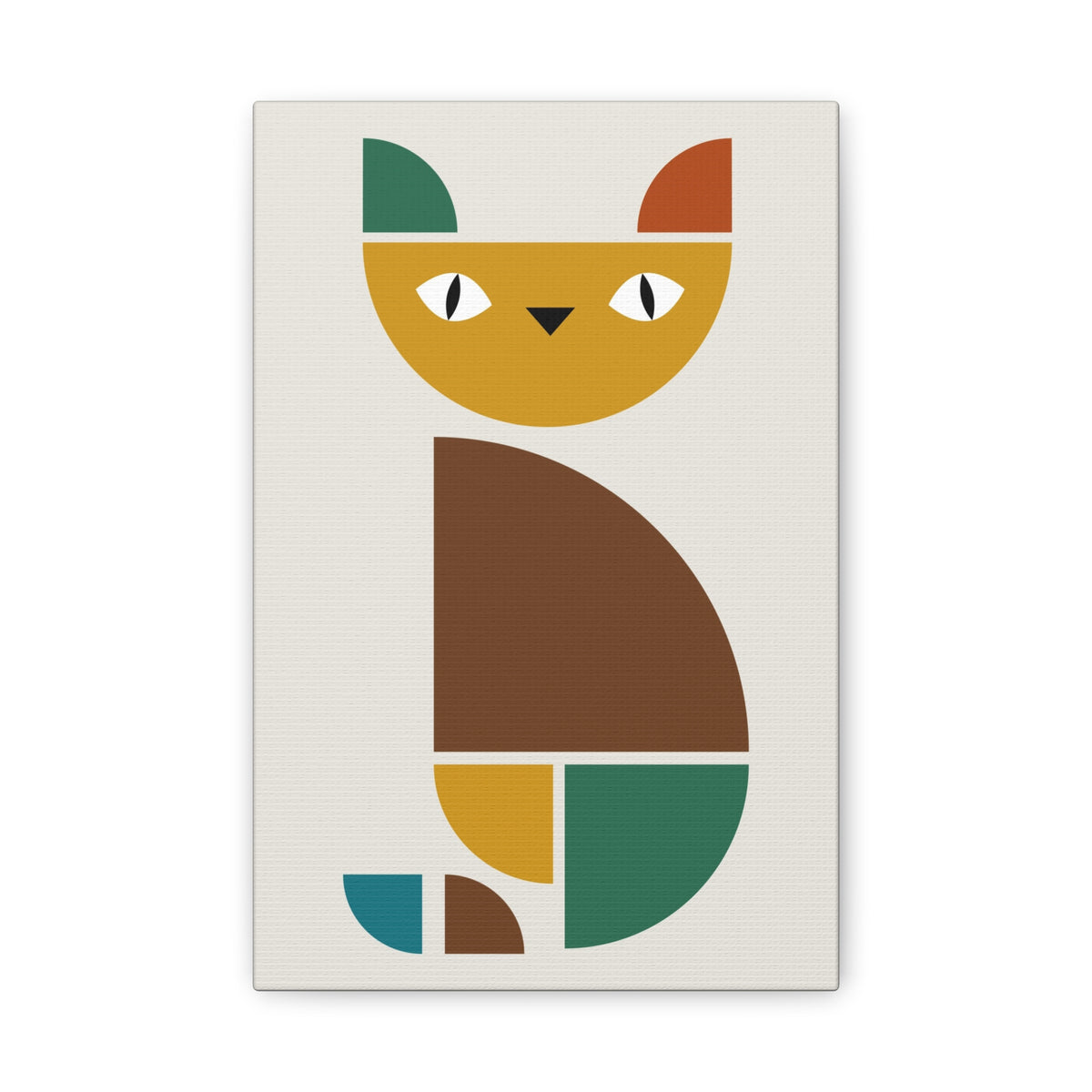 Cat Abstract Art Canvas