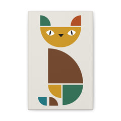 Cat Abstract Art Canvas