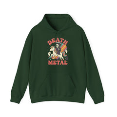 Death Metal Is Immortal Funny Grim Reaper Riding Unicorn Hoodie