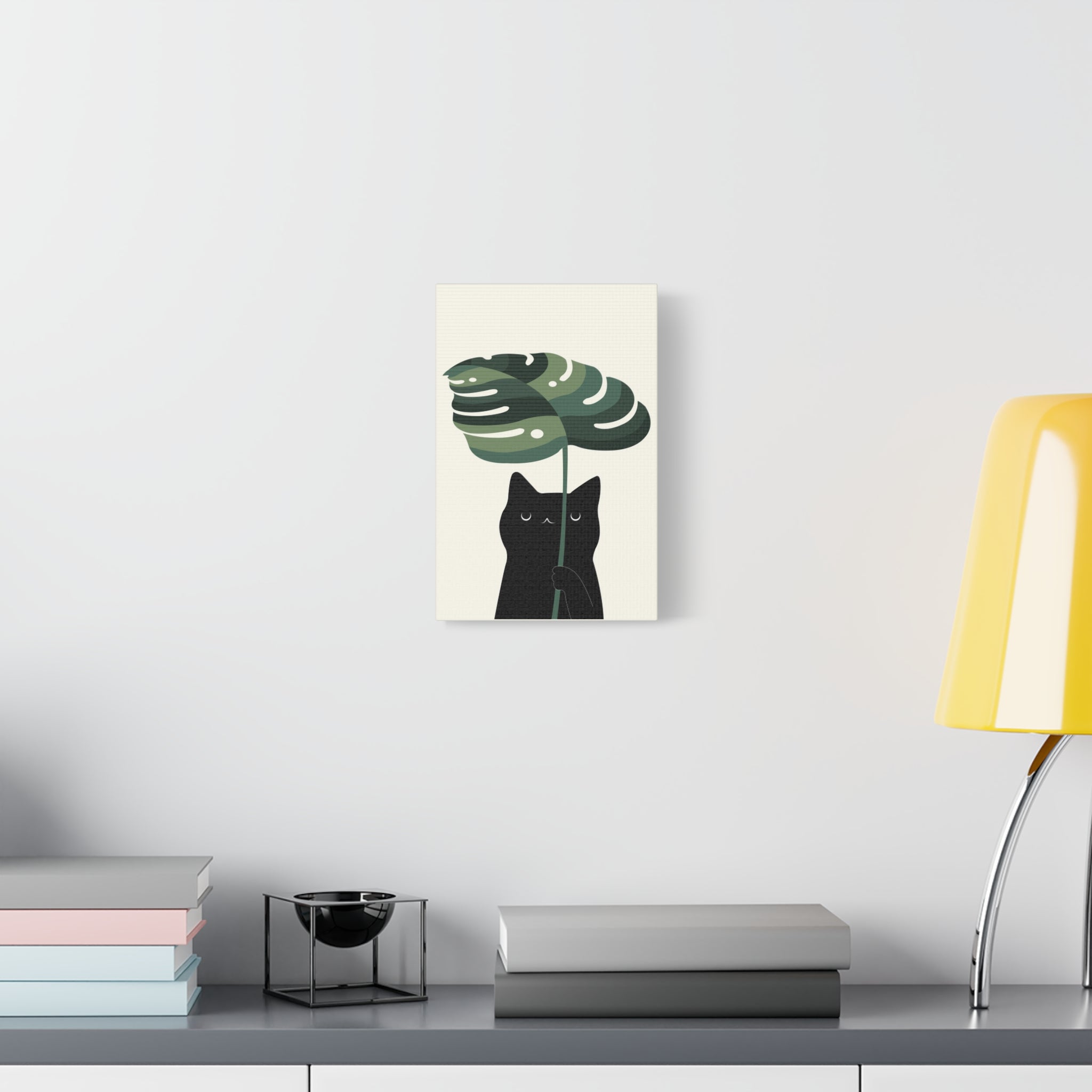 Cat and Plant 9 Canvas