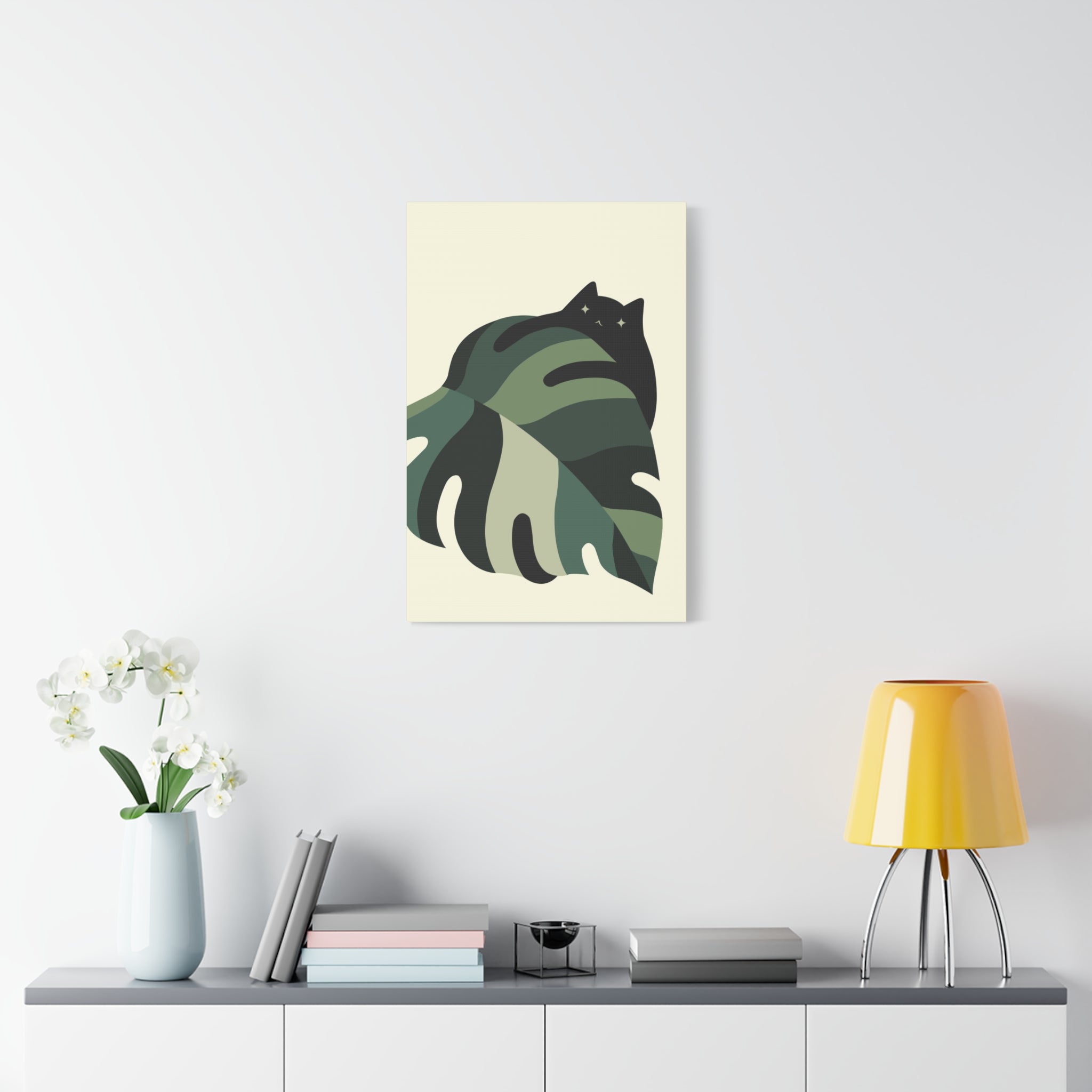 Cat and Plant 7 Canvas
