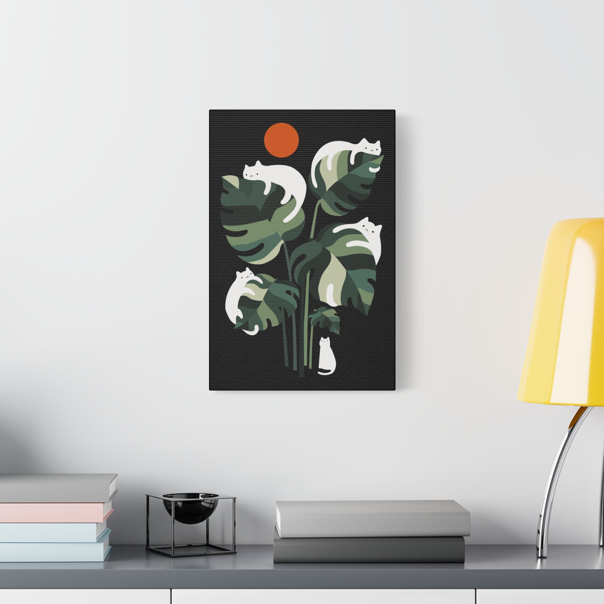 Cat and Plant 20 Canvas