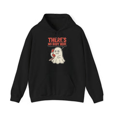 Funny Ghost There's No Body Here Phone Retro Hoodie