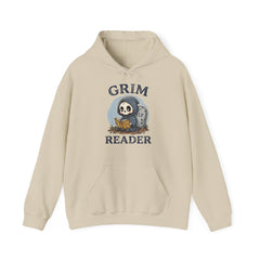 Funny Grim Reader Book Worm Retro Halloween Hoodie