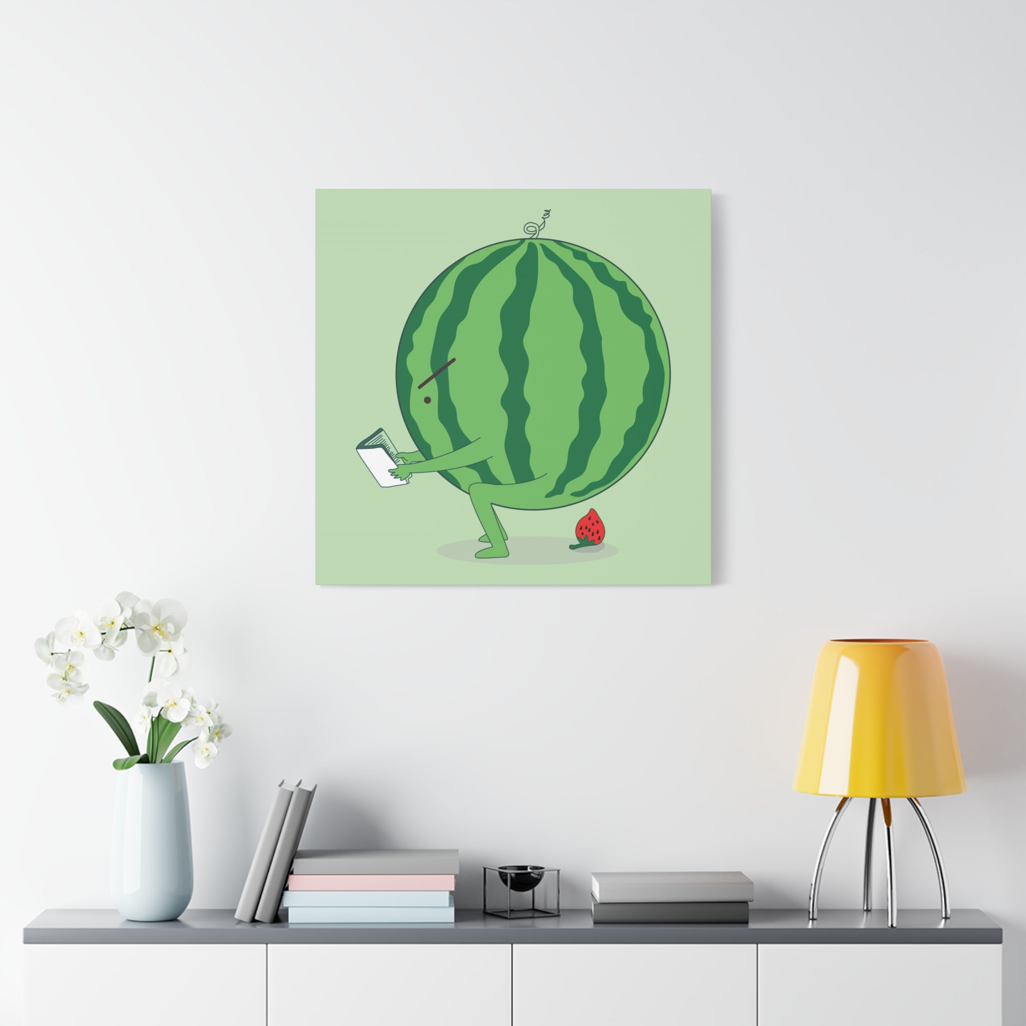 The making of strawberry Canvas