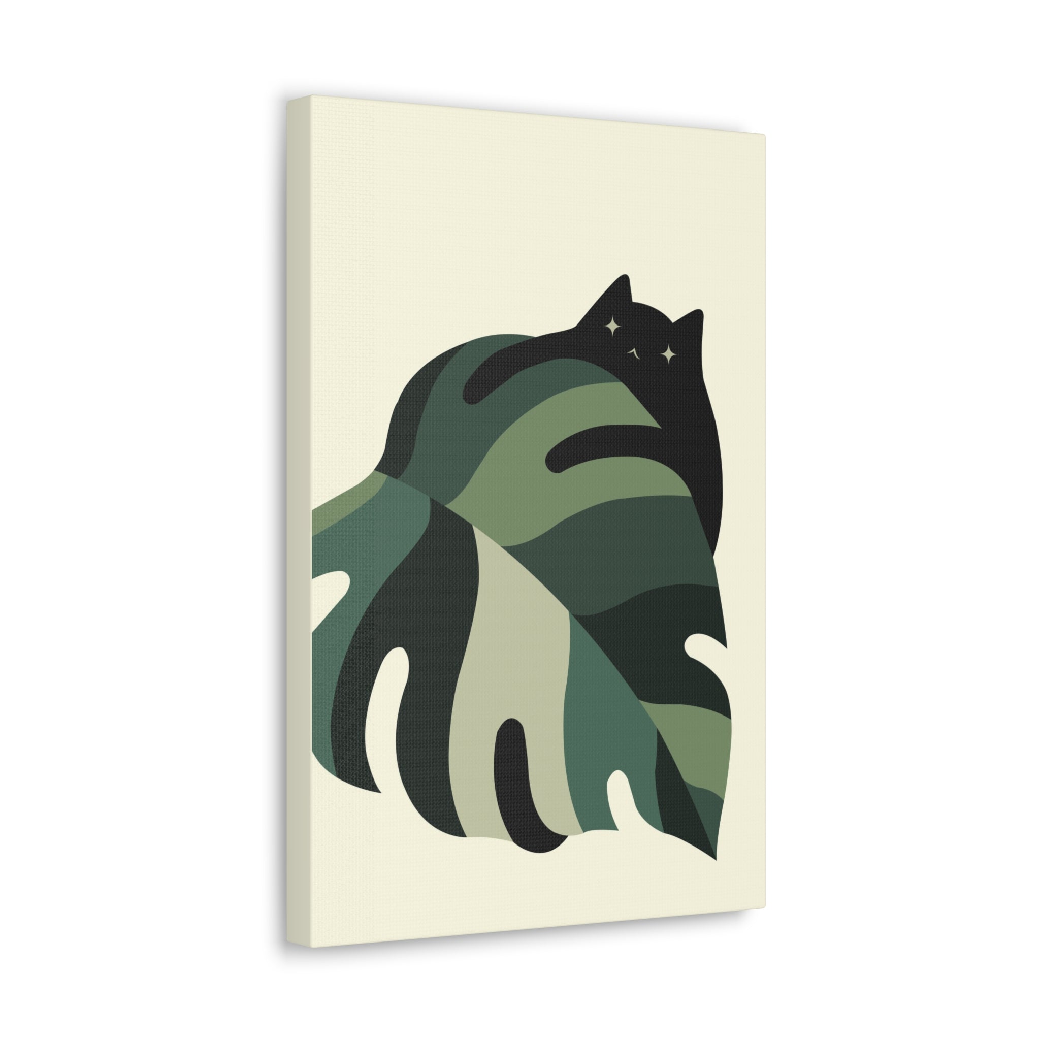 Cat and Plant 7 Canvas
